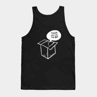 Bubble Speech Think Outside The Box Tank Top